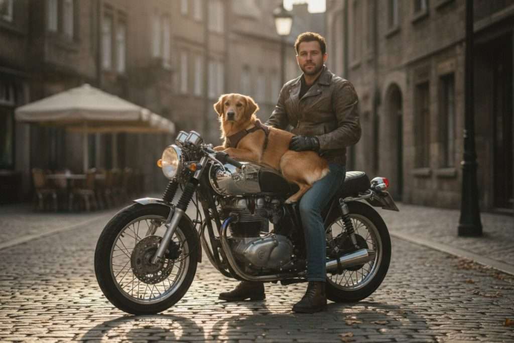 Transport chien sur moto : sécurité et légalité